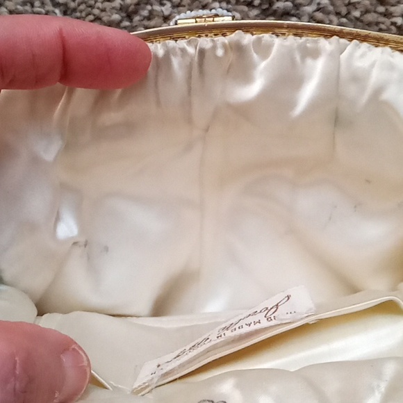 Vintage French Jorelle Beaded Hinged Evening Bag - Picture 11 of 16